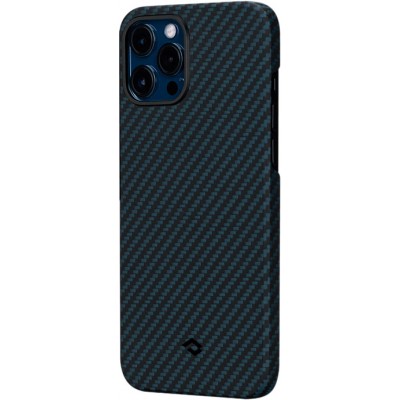Чехол Pitaka для iPhone 12 Pro Max, кевлар, сине-черный