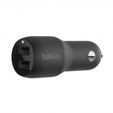 Автомобильное зарядное устройство Belkin Dual USB-A Car Charger, 24W