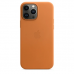 Чехол кожаный Apple MagSafe для iPhone 13 Pro, золотистая охра