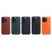 Чехол кожаный Apple MagSafe для iPhone 14 Pro Leather Case Orange (MPPL3FE)