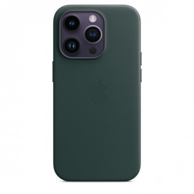 Чехол кожаный Apple MagSafe для iPhone 14 Pro Max Leather Case Forest Green (MPPN3ZM)