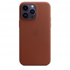Чехол кожаный Apple MagSafe для iPhone 14 Pro Max Leather Case Umber (MPPQ3FE)