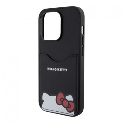 Чехол Hello Kitty Cardslot PU Leather Hidden Kitty для iPhone 15 Pro