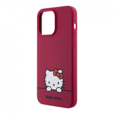 Чехол Hello Kitty Liquid silicone Dreaming Kitty для iPhone 15