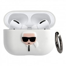 Чехол Karl Lagerfeld with ring для AirPods Pro (white)