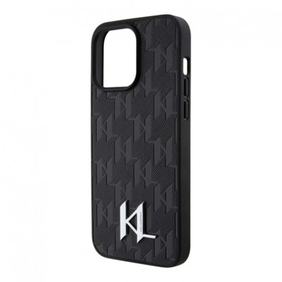 Чехол Karl Lagerfeld 3D Rubber Monogram Metal logo для iPhone 15 Pro Max