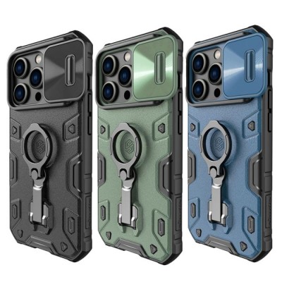 Противоударный чехол Nillkin CamShield Armor Pro Magnetic для iPhone 13 Pro (цвета в ассортименте)