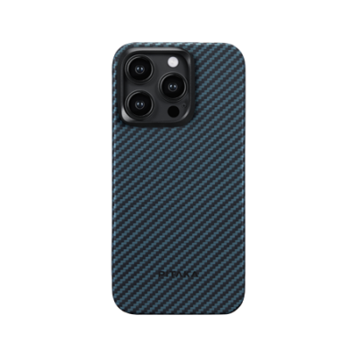 Чехол Pitaka MagEZ Case 4 для iPhone 15 Pro (black-blue)