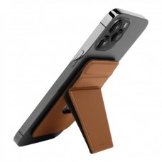 Картхолдер Uniq LYFT Magnetic с функцией подставки для iPhone, коричневый