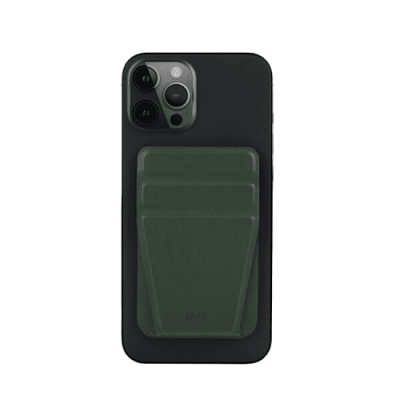 Картхолдер Uniq LYFT Magnetic с функцией подставки для iPhone, зеленый