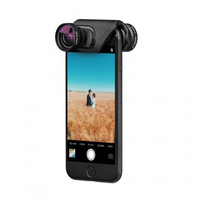 Объектив OlloClip Active Lens для iPhone 7/7 Plus черный