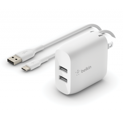 Сетевое зарядное устройство Belkin Dual USB-A Wall Charger, 24W