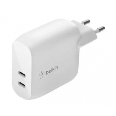 Сетевое зарядное устройство Belkin Dual USB-С Wall Charger, 40W