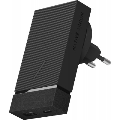 Сетевое зарядное устройство Native Union 20Вт, USB-A + USB-C, PD, серый