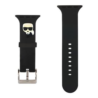Силиконовый ремешок для Apple Watch 42/44/45mm Karl Lagerfeld (black)