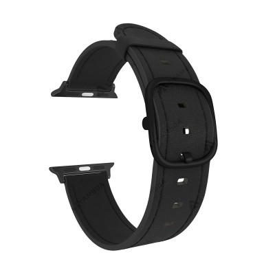 Кожаный Ремешок для Apple Watch 42/44mm Lyambda (black)