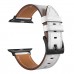 Кожаный ремешок для Apple Watch 38/40/41mm Lyambda (silver)