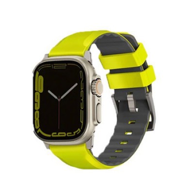 Силиконовый ремешок для Apple Watch 42/44/45/49mm Uniq (green)